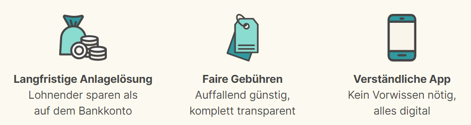 3 Gründe für findependent - langfristige Lösung, faire Gebühren, verständliche App, voll Sicherheit