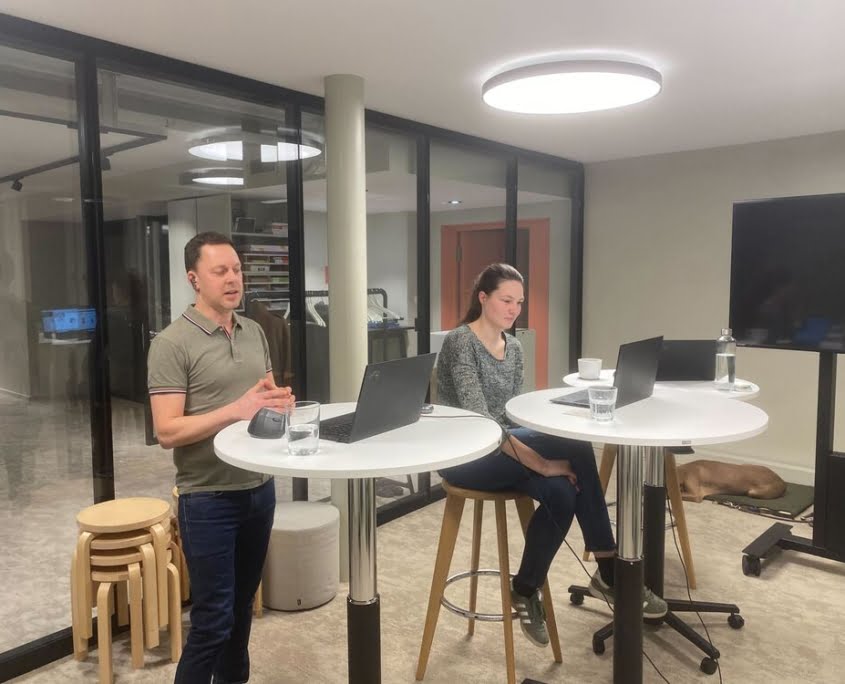 Kay und Nadine im Webinar