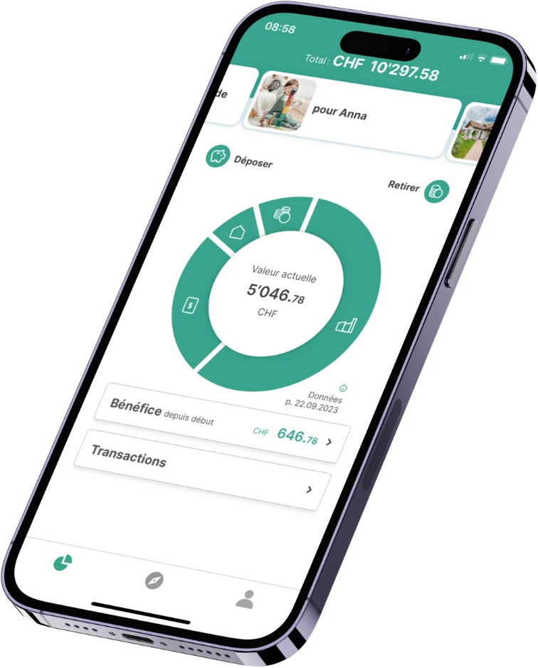 findependent : investir pour les enfants, écran du site partenaire