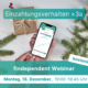 Vorshau findependent Webinar Einzahlungsverhalten Dezember 2023