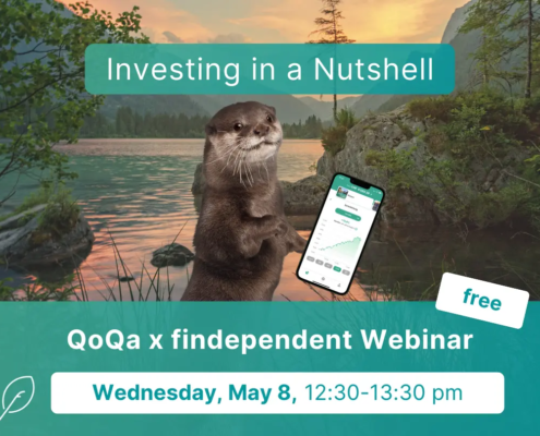 findependent QoQa Webinar Investing in a Nutshell Preview Otter on cell phone