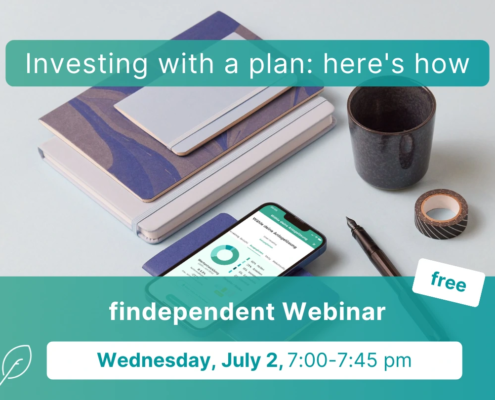 findependent Webinar Investing with a plan banner